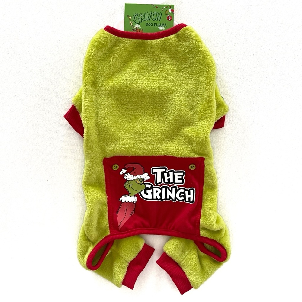 Dr. Seuss' The Grinch Holiday Pet Pajamas for Cats & Dogs Green Size Small NWT - Picture 7 of 7